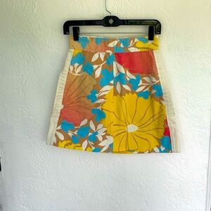 Tracy‎ Feith Target Short Colorful Floral All Cotton with Pockets Skirt size 5